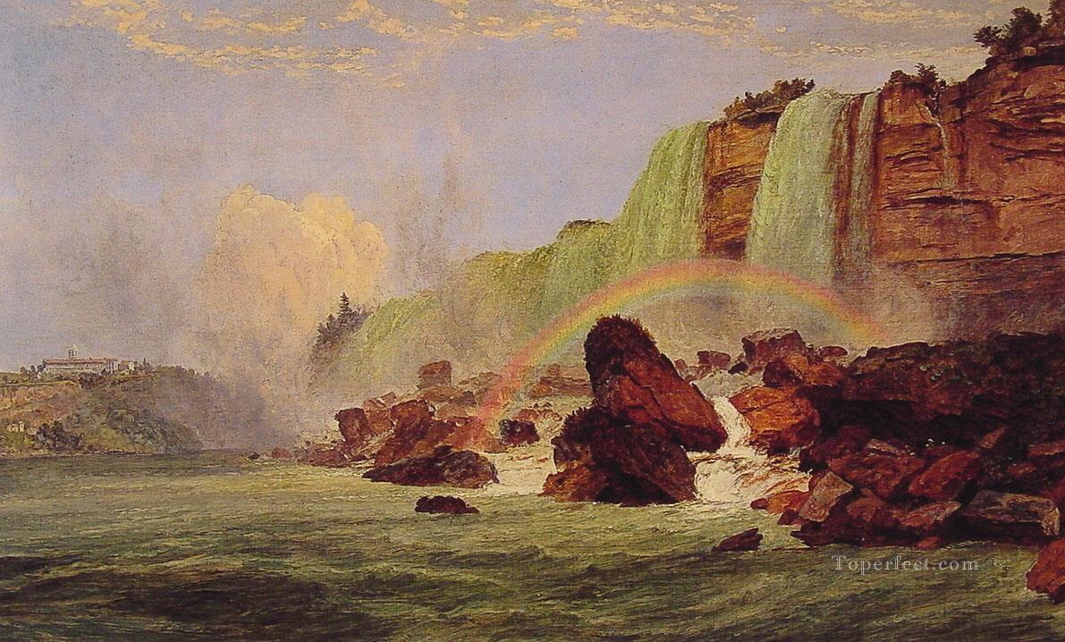 Niagara Falls with View of Clifton House Jasper Francis Cropsey Oil Paintings